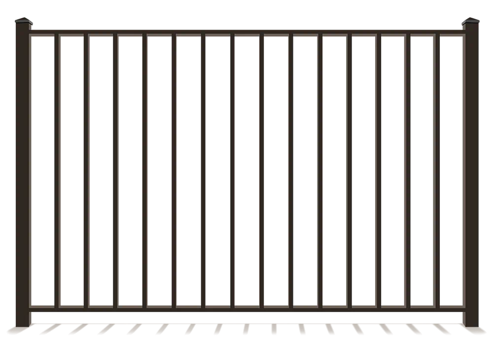 2 rail aluminum fence contractor