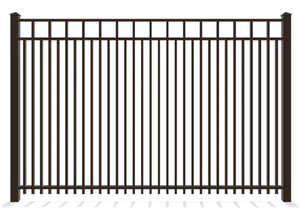 Aluminum lexington alternating closed picket fence