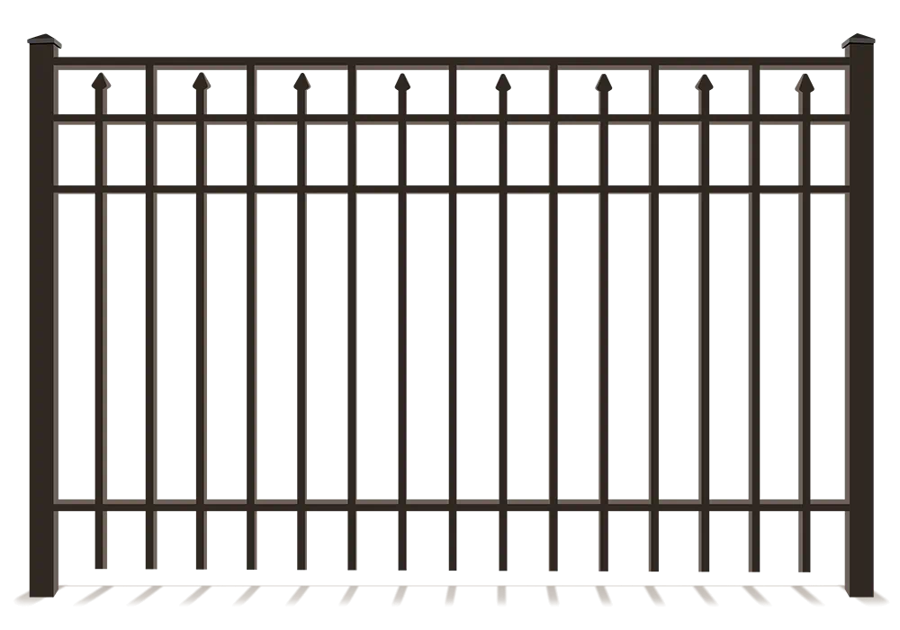 Flat Top Ornamental Iron Fence Company