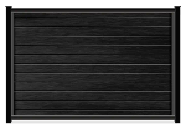 FenceTrac Black Onyx mixed material fence