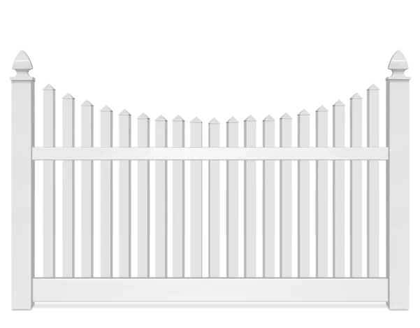 Vinyl Scalloped fence contractor