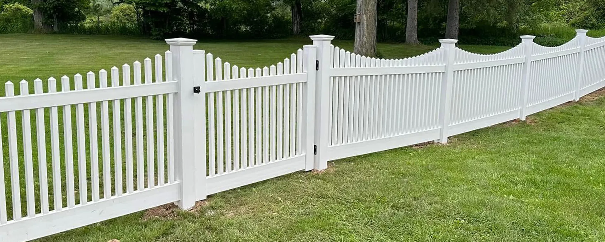 Vinyl fence installed in Central NY