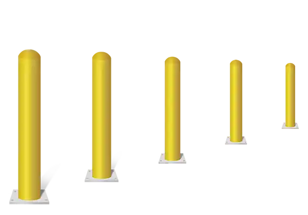 Detailed view of commercial Bollards