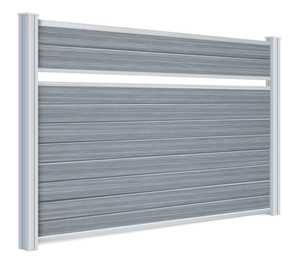 Detailed view of composite fence panel