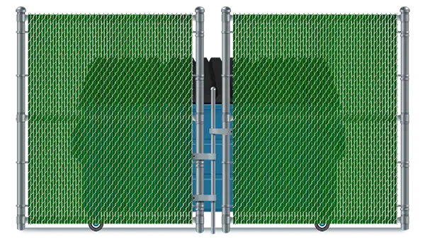 Detailed view of commercial Dumpster Enclosures