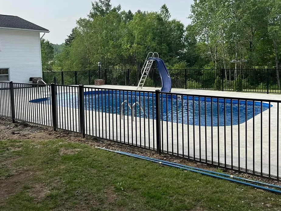 Pool Fence Example in Fly Creek, New York